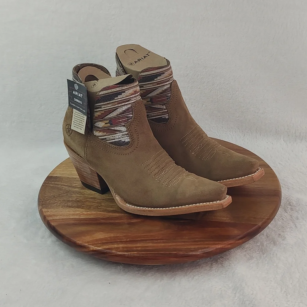 Ariat Hazel‎ Chimayo Santa Fe Booties New Boots Cowgirl